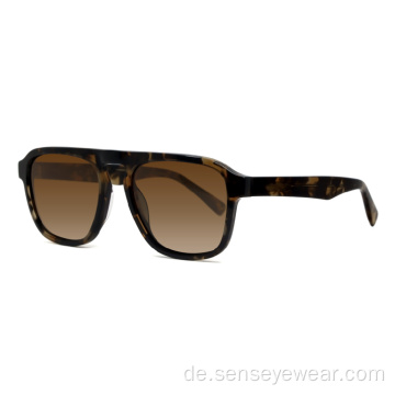 Herren Mode polarisierte Acetat Sonnenbrille Sonnenbrille